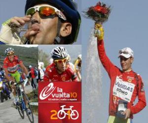 yapboz Vicenzo Nibali (Liquigas) İspanya 2010 Tour şampiyonu